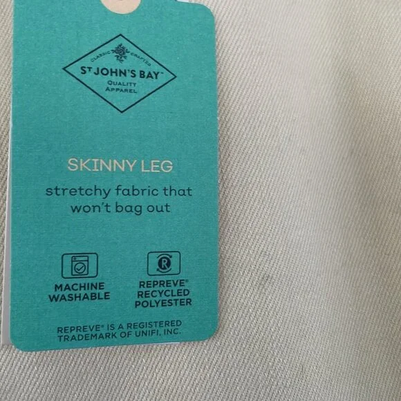 St John's Bay 16 Women's NWT Skinny Jeans Waist 38" Length 40" Inseam 29" - Picture 6 of 9